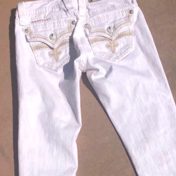 ROCK REVIVAL White Skinny Ankle Jeans - Picture 7 of 8
